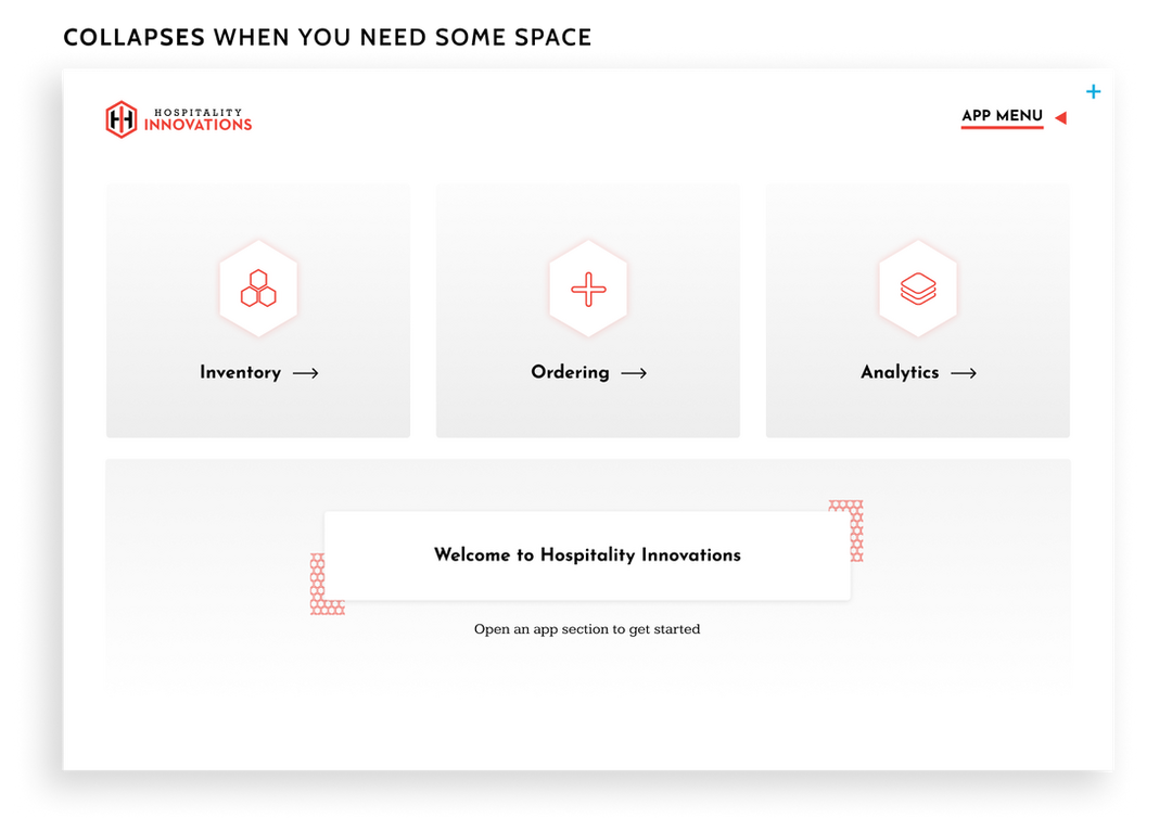 The sidebar collapses when you need some space.