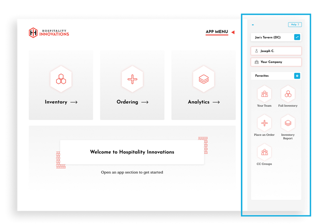 Highlighting the sidebar on the right side of the screen.